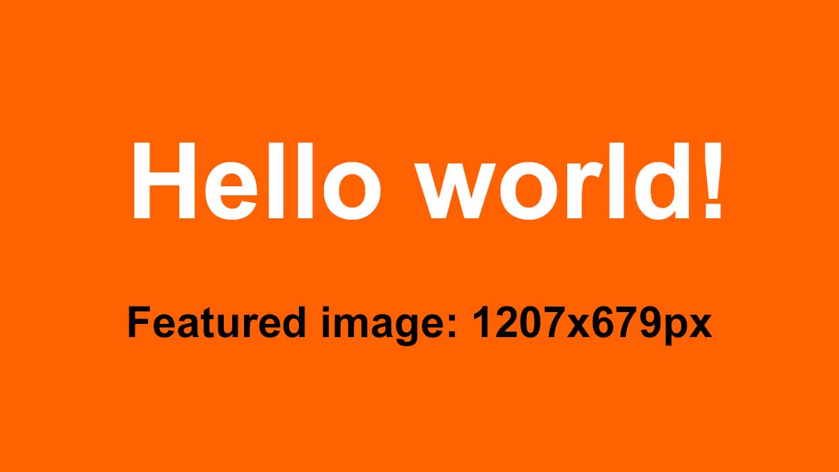 featured image demo