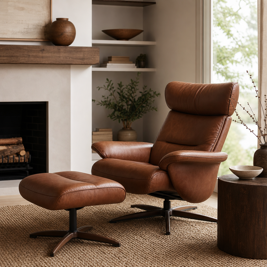 Best Leather Recliner With Ottoman — styled example