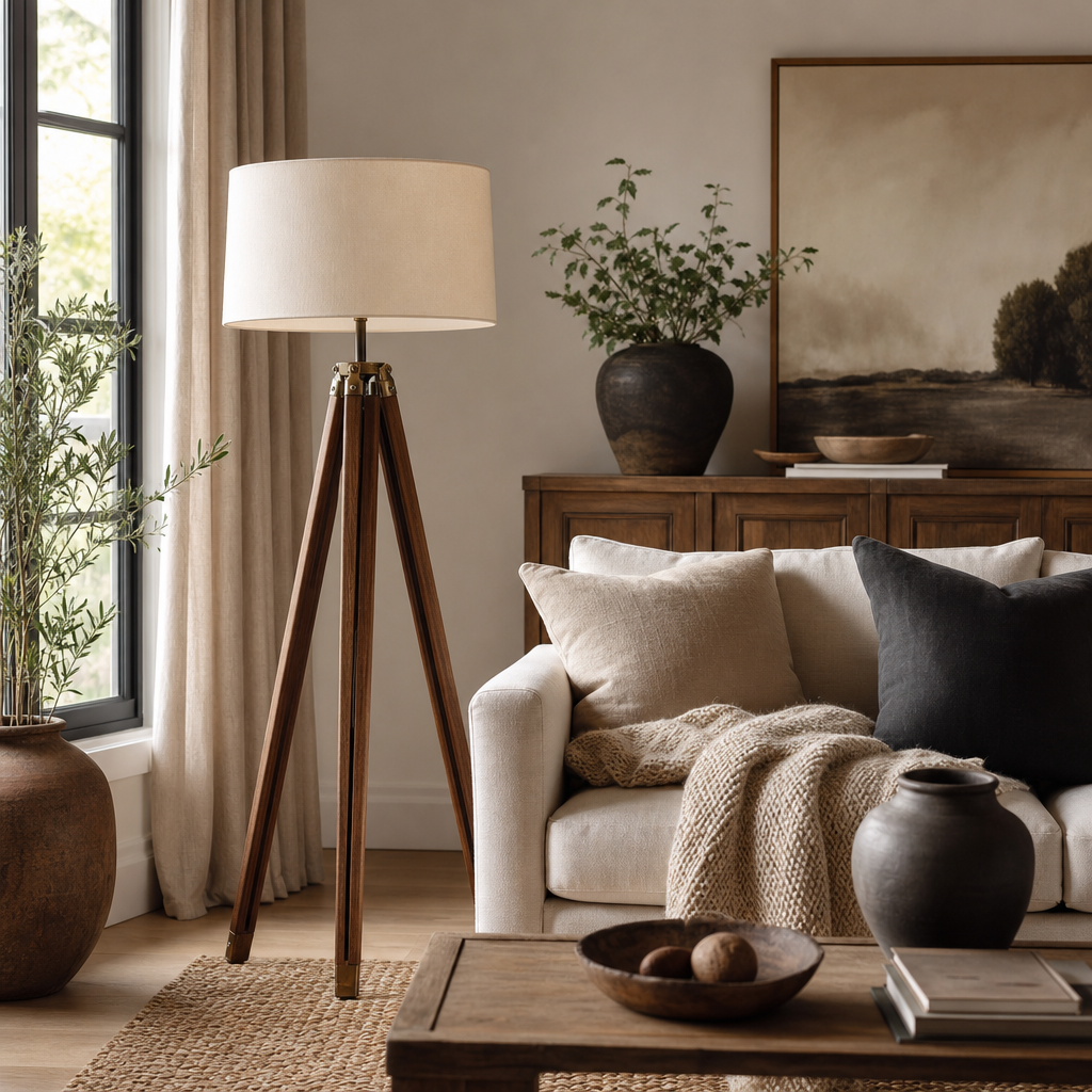 Best Tripod Floor Lamp — styled example