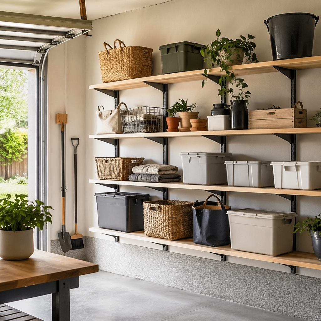 Best Garage Wall Shelving — styled example