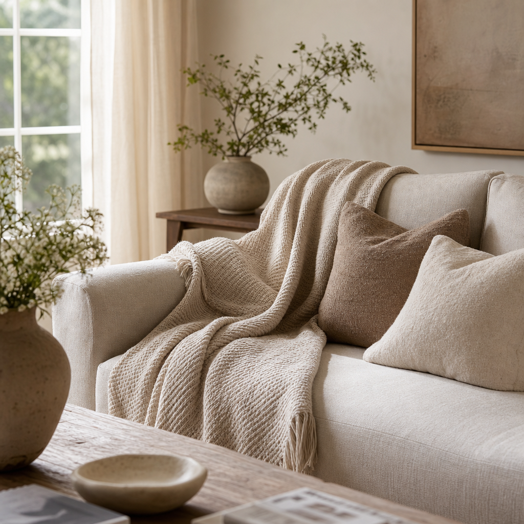 Best Throw Blanket For Couch — styled example
