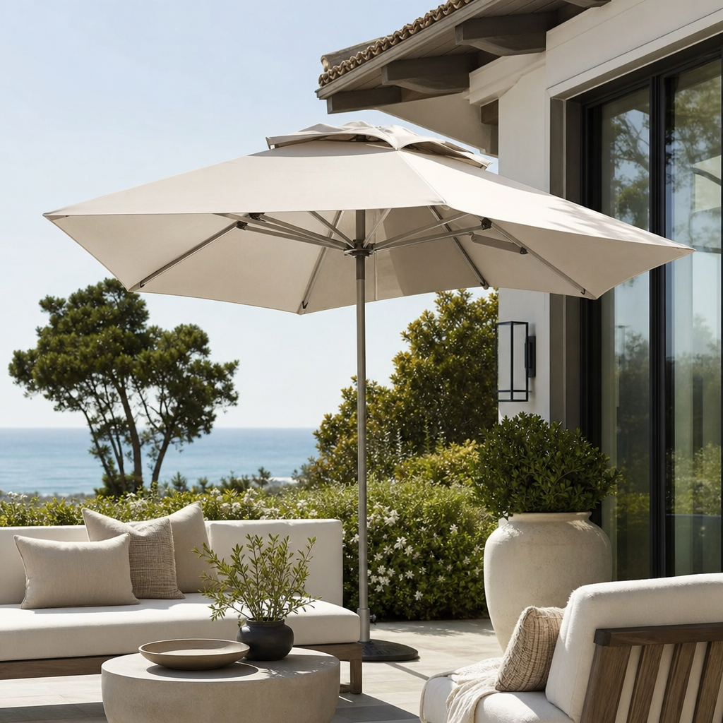 Best Patio Umbrellas for Wind (2026) 1 Best Patio Umbrella For Wind — styled example