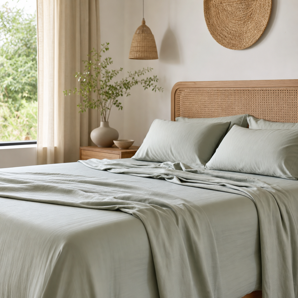 Best Bamboo Sheets for Hot Sleepers (2026) 1 Best Bamboo Sheets For Hot Sleepers — styled example