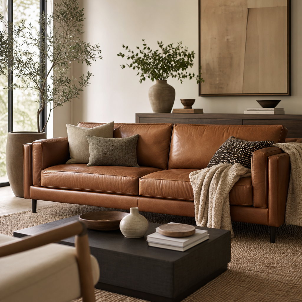 The Best Leather Sofas for Living Rooms (2026) 1 Best Leather Sofa For Living Room — styled example