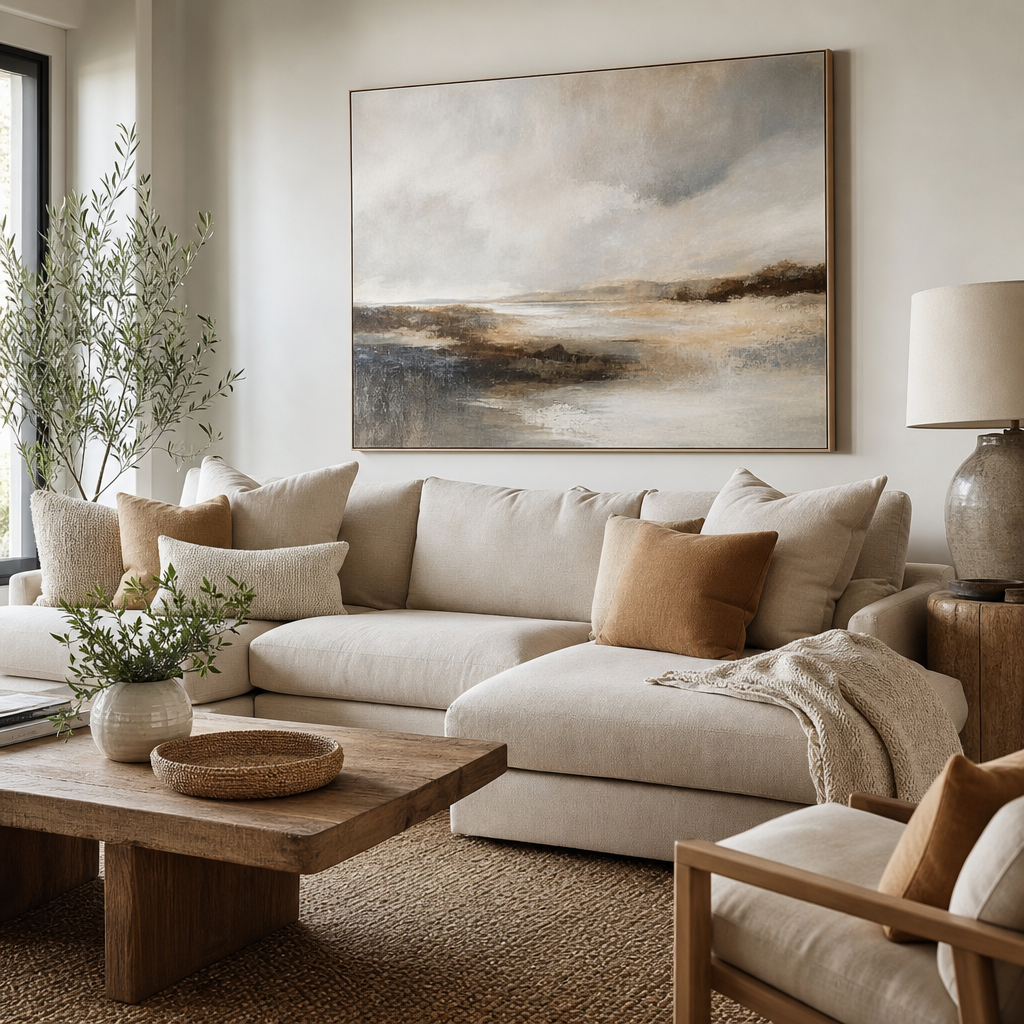 Best Canvas Wall Art for Living Rooms (2026) 1 Best Canvas Wall Art For Living Room — styled example