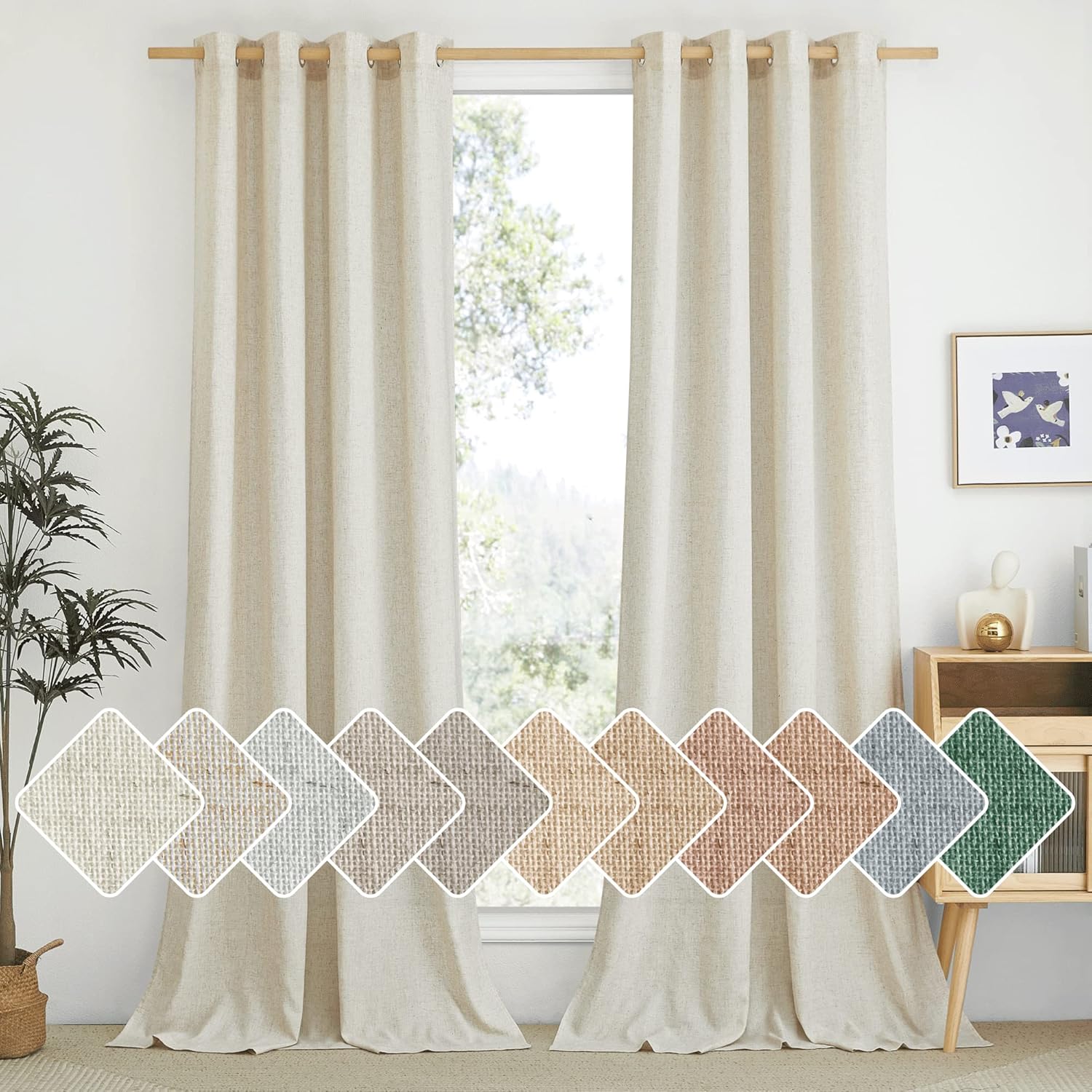 Linen Curtains for Living Room: 5 Soft-Drape Picks