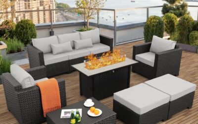 5 Patio Furniture with Fire Pit Sets for a Lived-In Backyard
